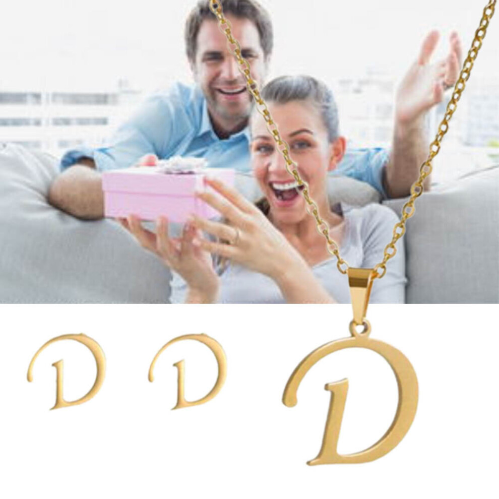 Del Boy Derek Trotter D Initial Letter Pendant Necklace Fancy Dress Only Fools
