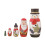 5Pcs/Set Weihnachten Schneemann Russische hölzerne Matrjoschka Nesting Puppen Kinder Geschenk 2