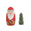 5Pcs/Set Weihnachten Schneemann Russische hölzerne Matrjoschka Nesting Puppen Kinder Geschenk 10
