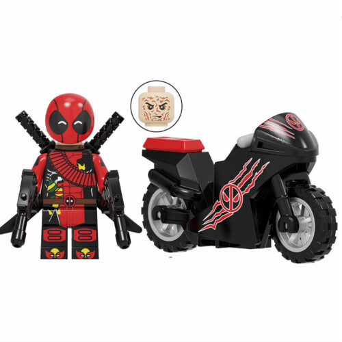 18Pcs Deadpool Motorcycle Building Blocks Toy Fit Lego 1