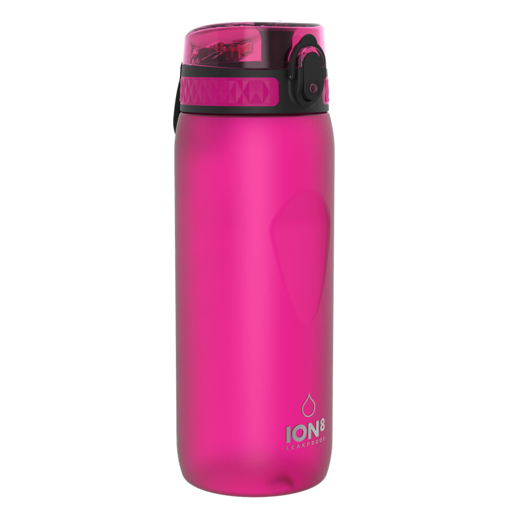 (Pink) Ion8 Leak Proof Cycling Water Bottle, BPA Free, 750ml