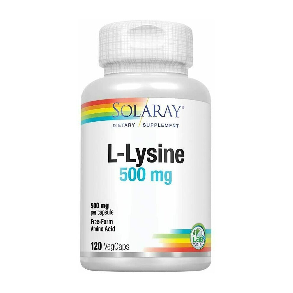 Solaray L-Lysine 500 Mg 120 Vegcaps