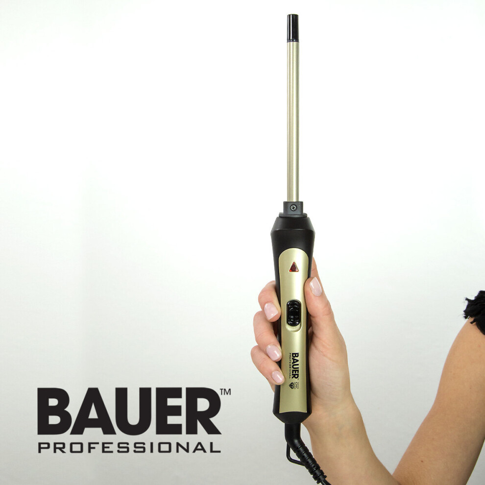 Bauer Professional 38860 Tourma Pro Styler Curling Wand / Slim 9mm Barrel