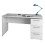 Arctic Wooden Computer Desk In White With 3 Drawers 1