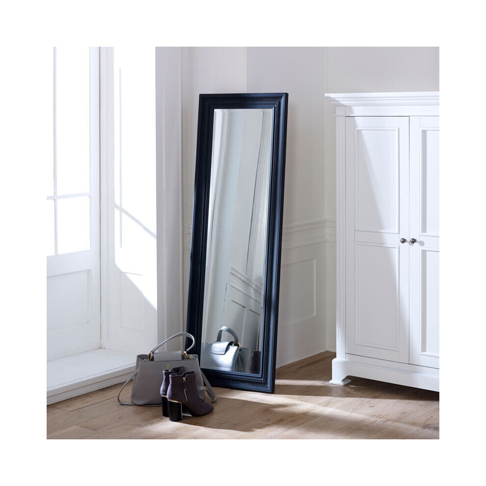 Tall Black Full Length Mirror 47cm X 142cm