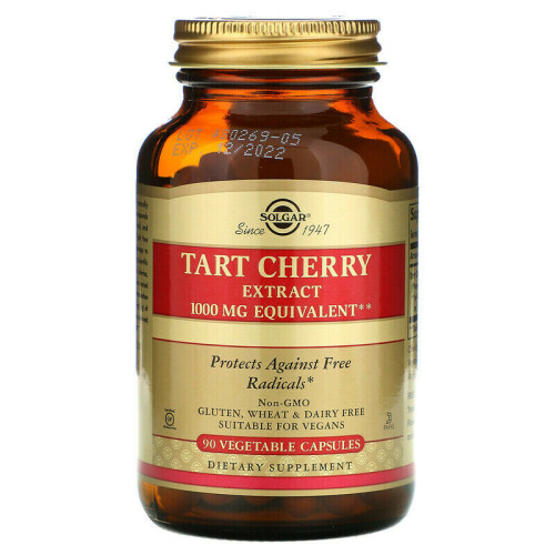 Solgar Tart Cherry Extract, 1,000 mg, 90 Vegetable Capsules 2