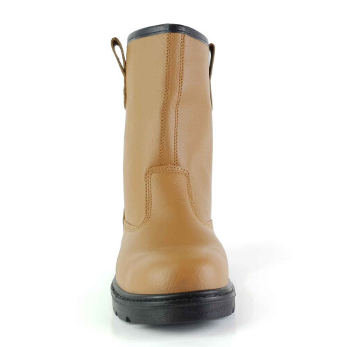 (6) Tuffking 9050 Tan Fur Lined Rigger Safety Boots 1