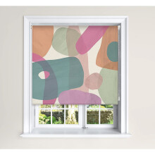 (150 cm Width x 140 cm Drop, Pastel) Lister Cartwright Blackout Roller Blinds Windows Child Safety Cut To Size Fitting Included Beautiful Design