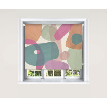 (180 cm Width x 140 cm Drop, Pastel) Lister Cartwright Blackout Roller Blinds Windows Child Safety Cut To Size Fitting Included Beautiful Design