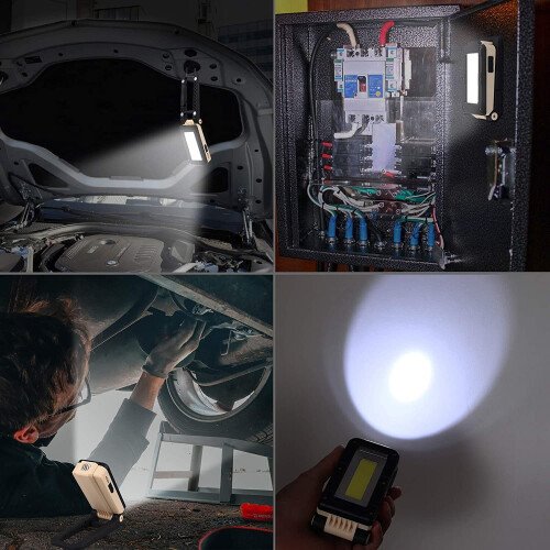 Large LED Work Light USB Rechargeable COB Inspection Lamp 2