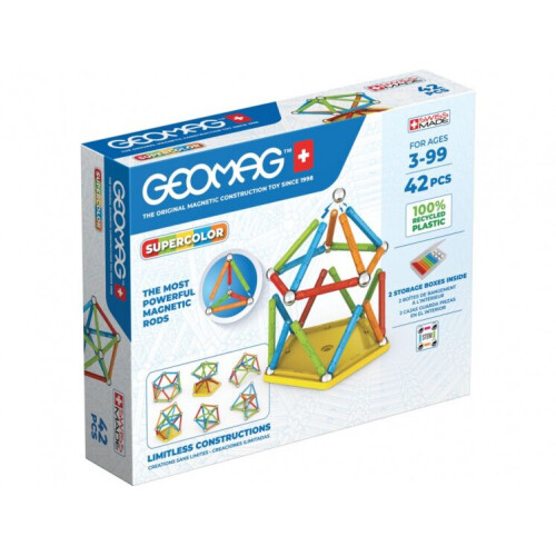 Geomag Super Color Recycled 42 Pcs Multicolor