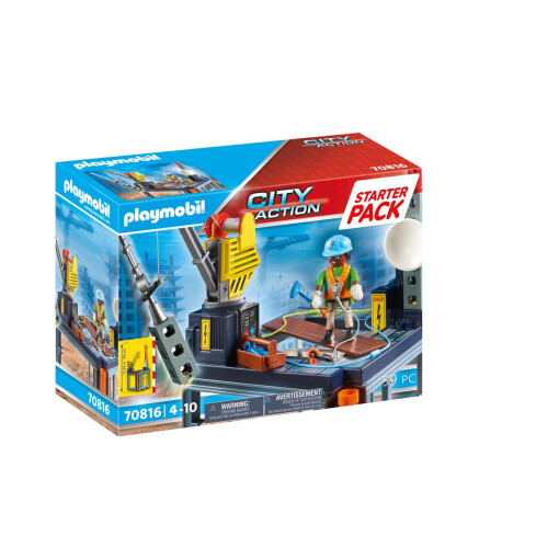 PLAYMOBIL Playmobil Starter Pack Construction Site Playset
