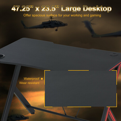 Gaming Desk Steel Frame PC Computer Table Home Office Chairs, Best 2