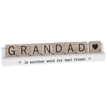 Scrabble Table Plaque Grandad