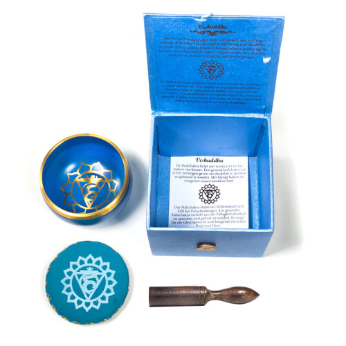 Throat Chakra Singing Bowl Gift Set