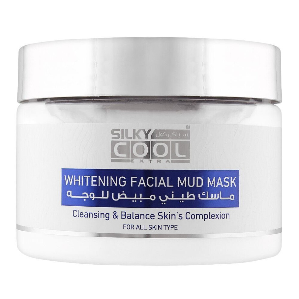 Silky Cool Facial Mud Mask 350ml | Reduce Acne, Excess Sebum Production & Dull Complexion