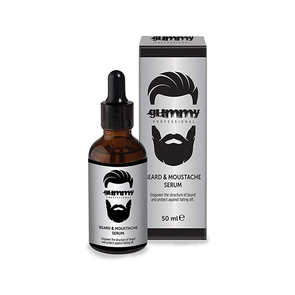 Gummy Beard and Moustache Serum - Nourishing and Conditioning Serum for Facial Hair - 50ml