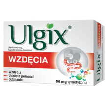 Ulgix Wzdęcia 80 mg, 100 kapsułek miękkich