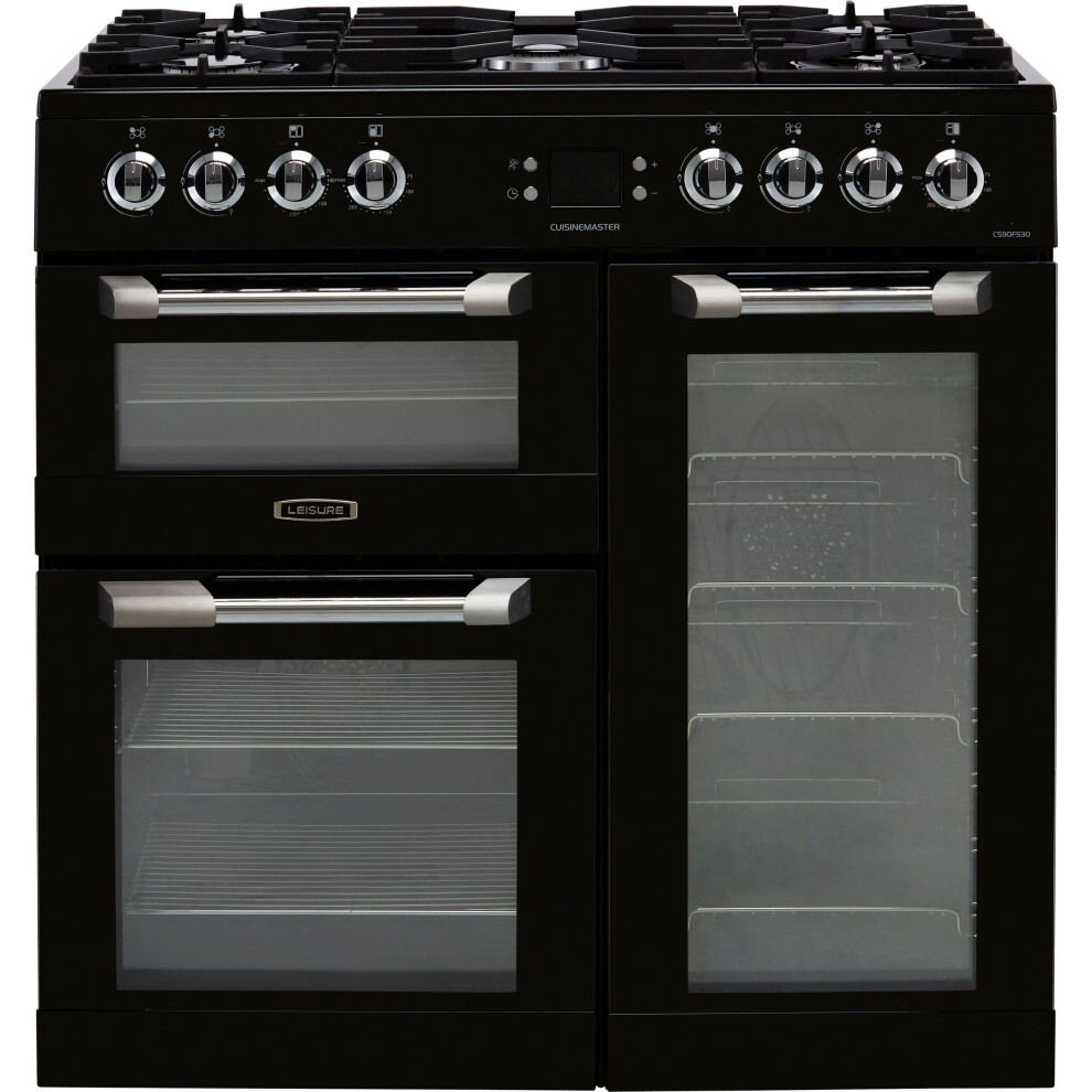 Leisure Cuisinemaster Cs90f530k 90Cm Dual Fuel Range Cooker - Black