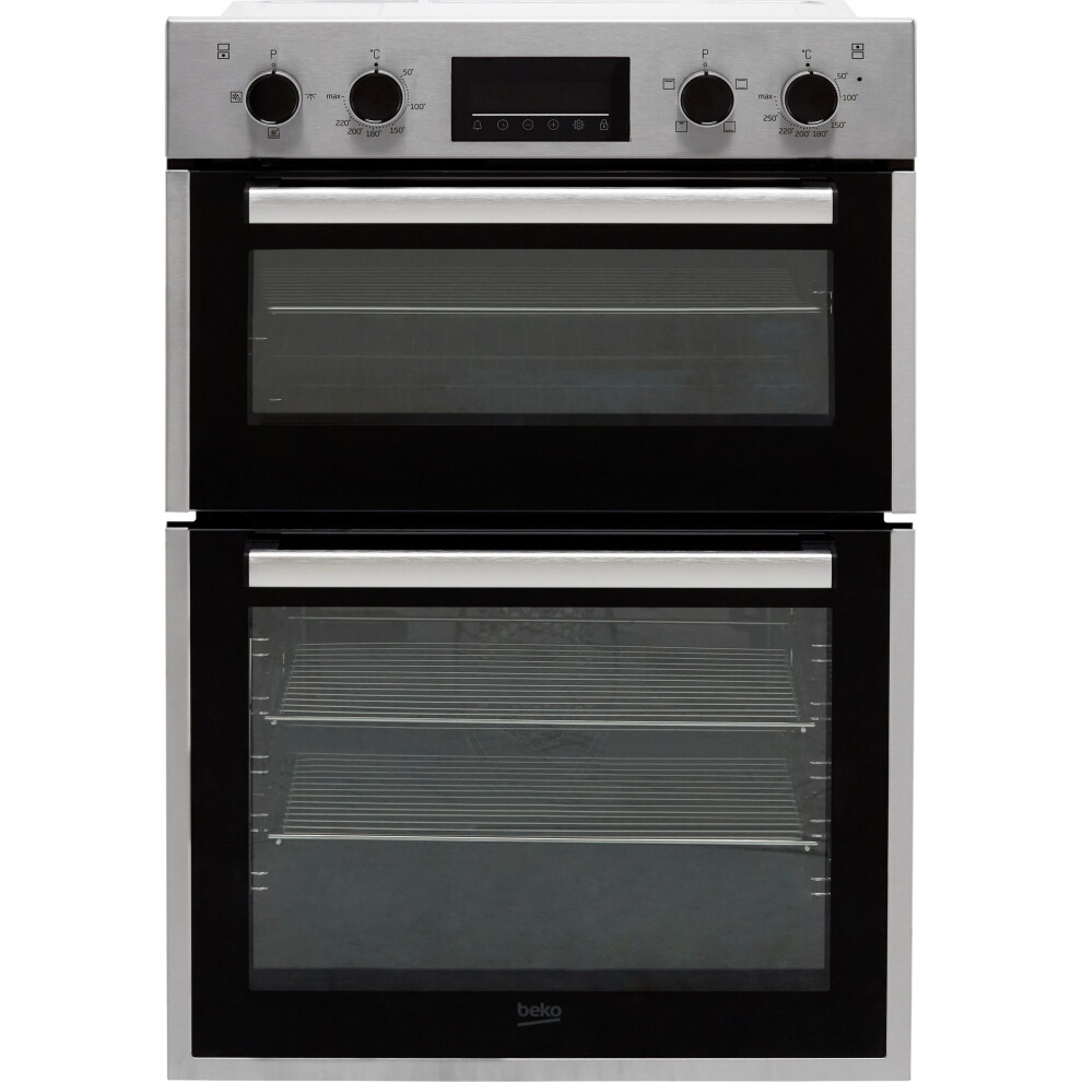 Beko Bbdf26300x Built In Electric Double Oven - Stainless Steel