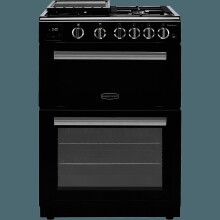 Rangemaster Professional Plus 60 PROPL60NGFBL/C Gas Cooker with Full Width Electric Grill - Black / Chrome