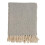 SARO  Cotton Throw Blanket with Diamond Weave Design  Gold 1