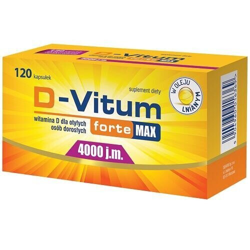 D-Vitum Forte Max 4000 j.m., 120 kapsułek