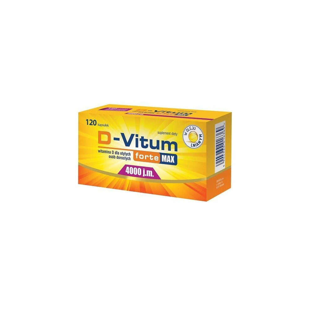 Oleofarm D-Vitum Forte Max 4000 J.m., 120 KapsuåEk