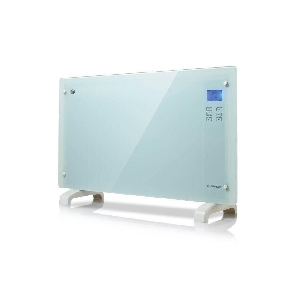 White Glass Panel Heater Free Standing/Wall Mounting Touch Controls