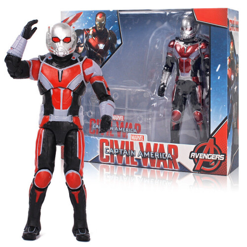 (Ant-Man) Marvel's Avengers Series Hulk Spiderman Hawkeye Model Bracket Toy Gift