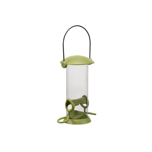 Chapelwood Twist Top Seed Feeder Small 7510003 - Lockable Fliptop Lid, Easy Refill & Clean, Attract Wild Birds