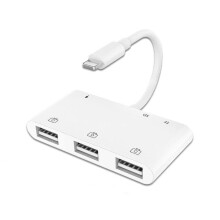 6 in 1 Hub Lightning to OTG USB 3 Camera Cable TF SD Card Reader Adapter Charger For iphone 13 12 11 pro max/pad/pod