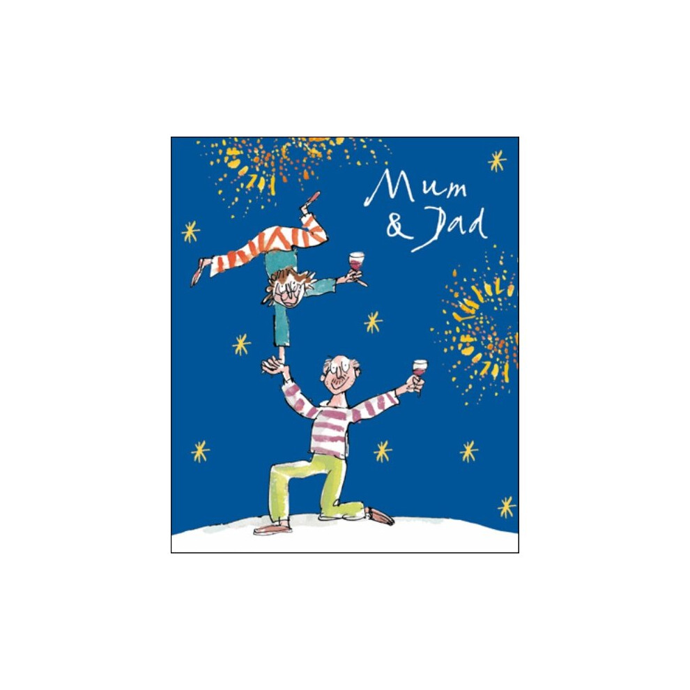 Mum & Dad Quentin Blake Christmas Greeting Card Popular Xmas Cards