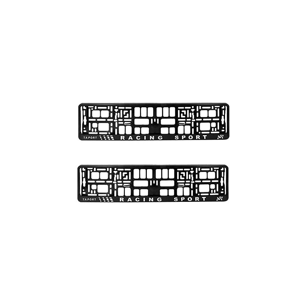 Pair (2Pcs) Taport Racing Sport Car Registration License Number Plate Surround Holder Frame Surround 5056495503668