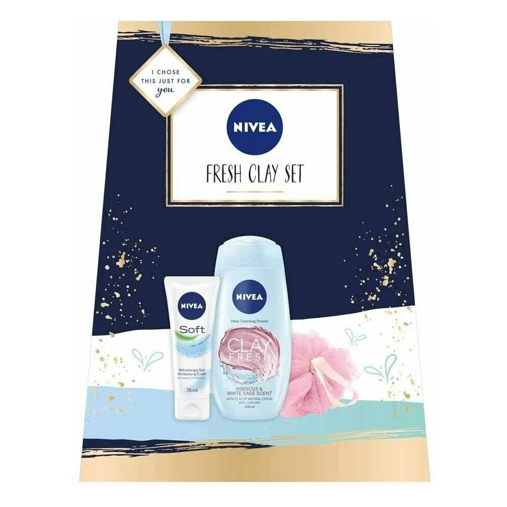 NIVEA FRESH CLAY BODY GIFT SET