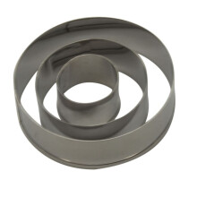 Circle Fondant Cutter Set - 3 Sizes - 1 Pack (3 Pcs)