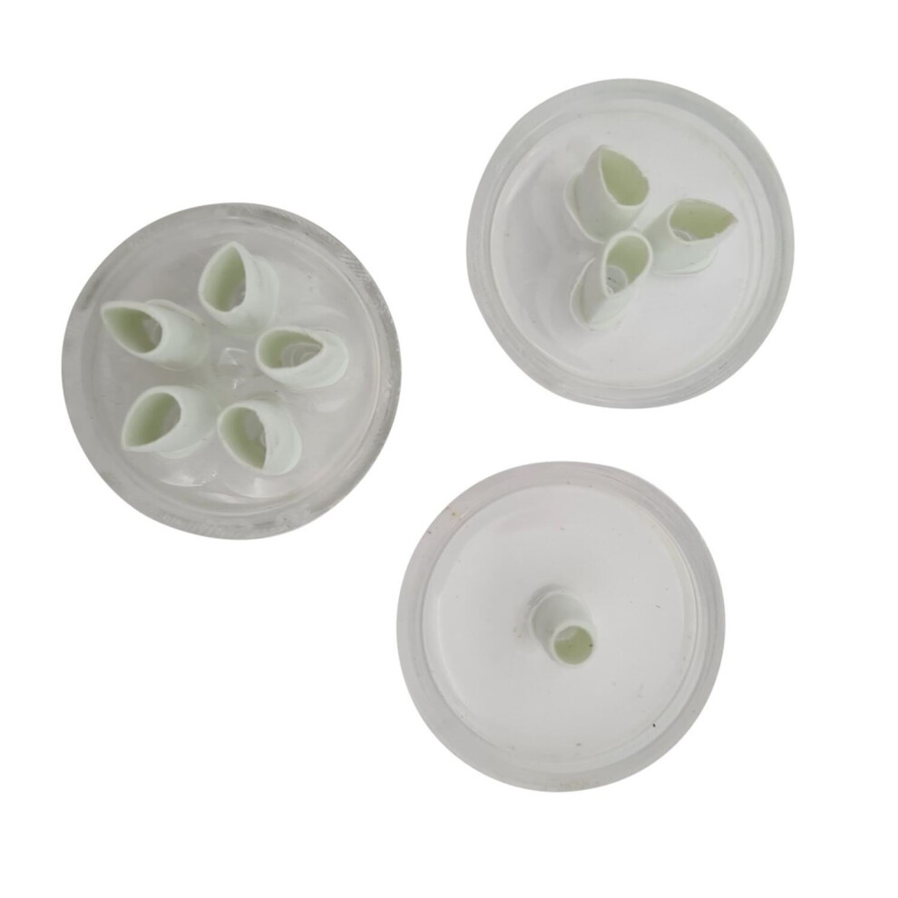 Micro Petal Leaf Cutters - 3 Designs - Sugarcraft Tools (1 Pk)