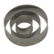 Circle Fondant Cutter Set - 3 Sizes - 100 Packs (300 Pcs)
