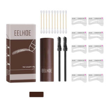 (Dark Brown) Eyebrow Stamp Shaping Kit Brow Power Makeup Set
