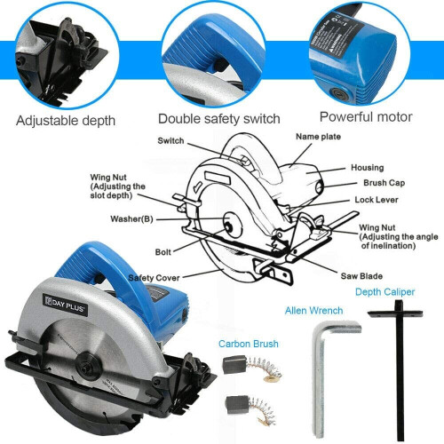 900W Heavy Duty 180mm Compact Multi Circular Saw Building Power Handheld Tool 1