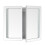 Living And Home LED Bathroom Mirror Cabinet with Lights Shaver Socket Bluetooth Touch Sensor Demister Pad 5