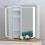 Living And Home LED Bathroom Mirror Cabinet with Lights Shaver Socket Bluetooth Touch Sensor Demister Pad 4