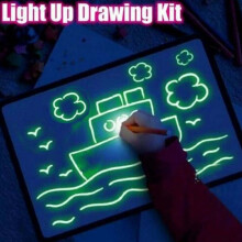 Drawing Painting Pad Board Glow In Dark Light  Kids Educational Toy