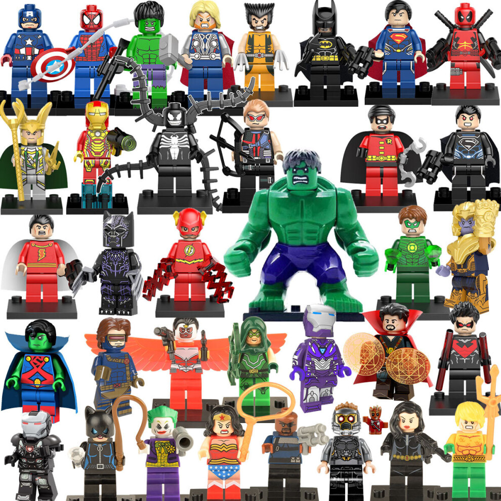 Petinns 35Pcs Marvel Superheroes Minifigures Toys Fit Lego