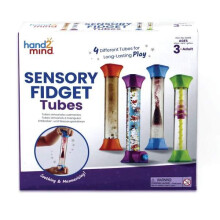 Learning Resources Sensory Fidget Tubes – Mesmerizing, Sealed Visual Fidget Toys for Kids' Focus and Calm