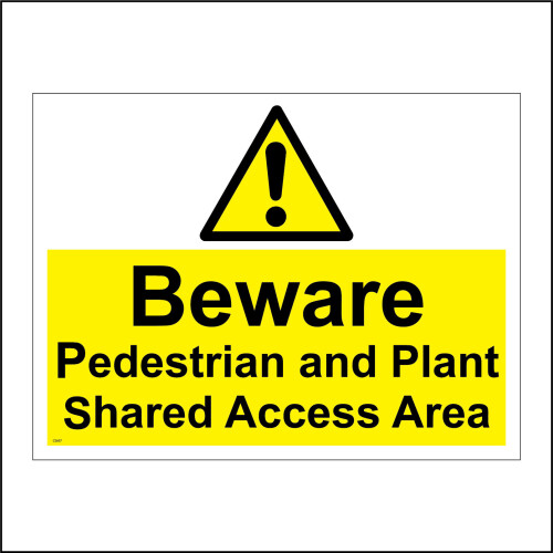 Share Area. Sign (600 x 450mm - 24 x 18, B - Magnetic - Vehicle Grade) CS607 Pedestrian ...