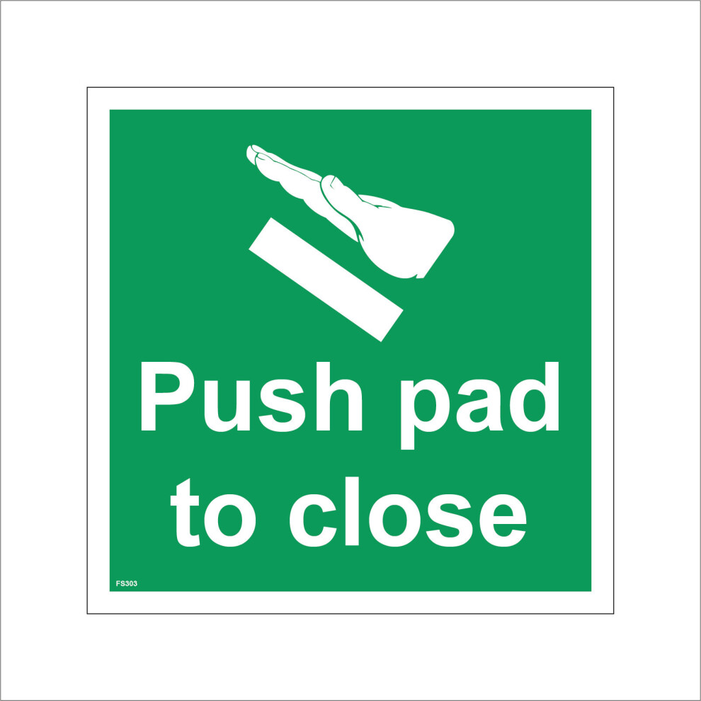 (100 x 100mm - 4 x 4, F - 5mm Heavy Duty Foamex Foamboard) FS303 Push Pad To Close Sign Shut Release Touch Hand Button Release 600mm x 600mm B - Magne-image-OPC-P8R8VC6-NEW