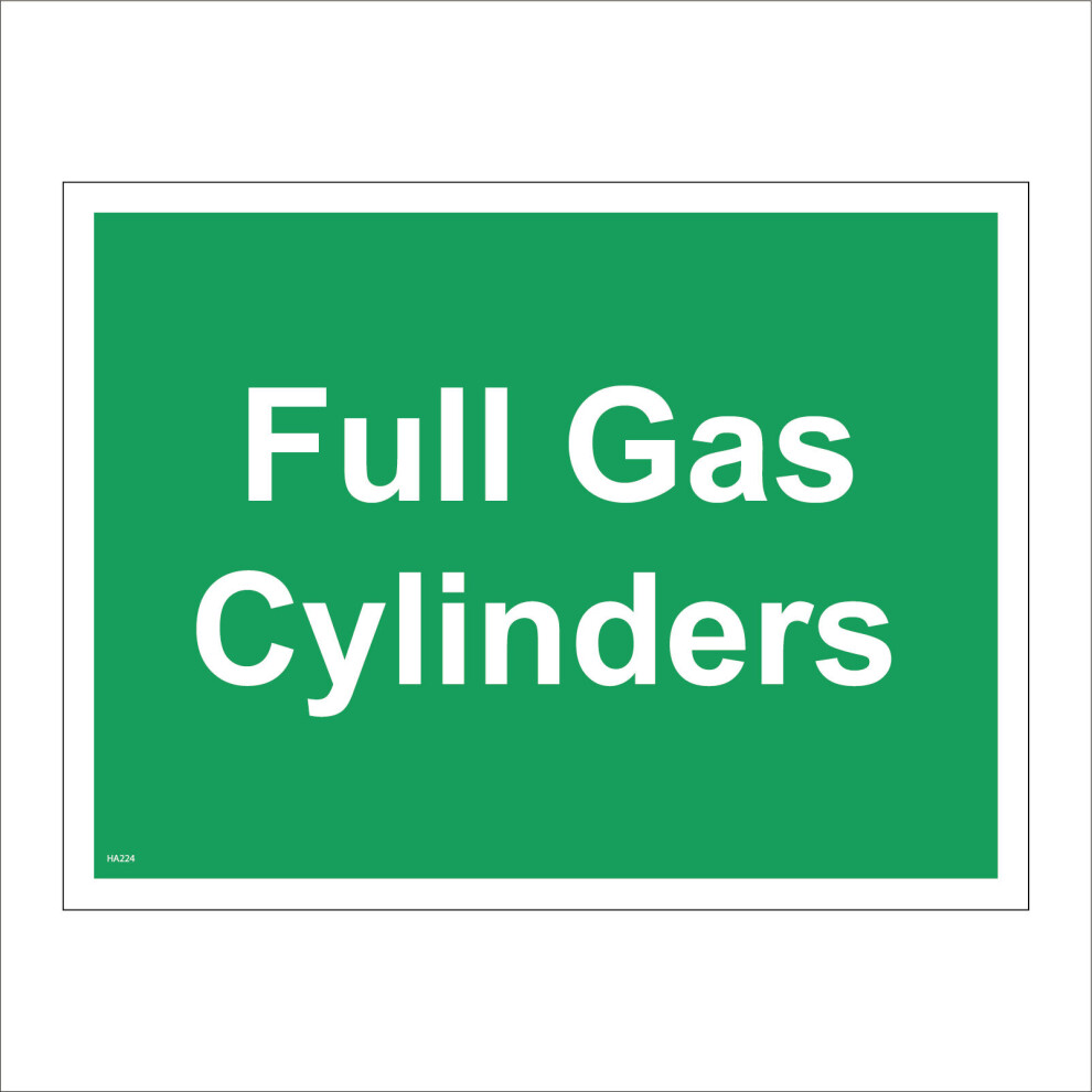 (200 x 150mm - 8 x 6, B - Magnetic - Vehicle Grade) HA224 Full Gas Cylinders Sign Containers Bottles Explosive 600mm x 450mm B - Magnetic - Vehicle Grade