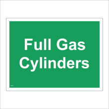 (400 x 300mm - 16 x 12, E - 3mm Standard Foamex Foamboard) HA224 Full Gas Cylinders Sign Containers Bottles Explosive 600mm x 450mm B - Magnetic - Vehicle Grade