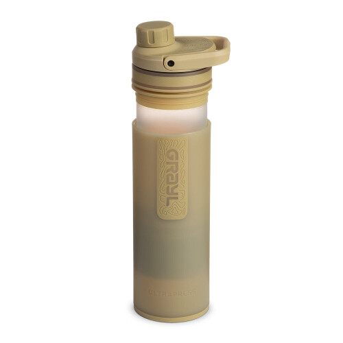 Grayl ULTRAPRESS Water Filter Purifier Bottle : Desert Tan 1
